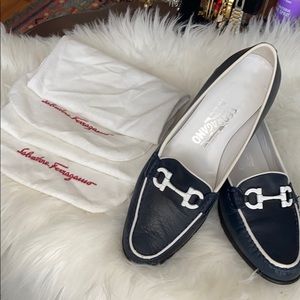Salvatore Ferragamo Blue Shoes